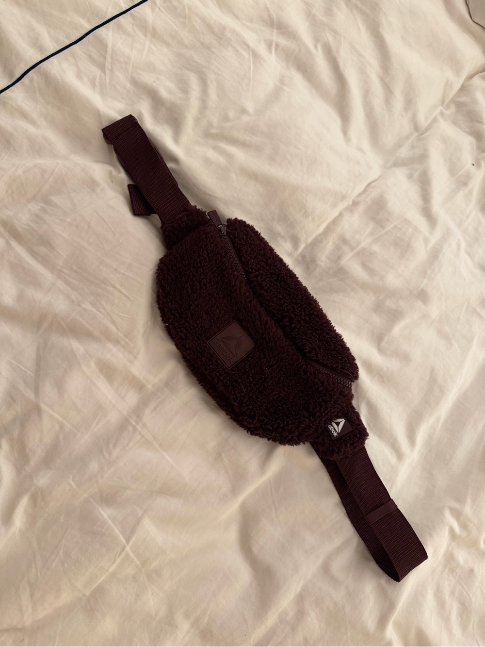 Reebok Dark Purple Sherpa Waist Bag